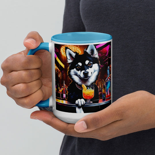 Pomsky General- Mug with Color Inside v9