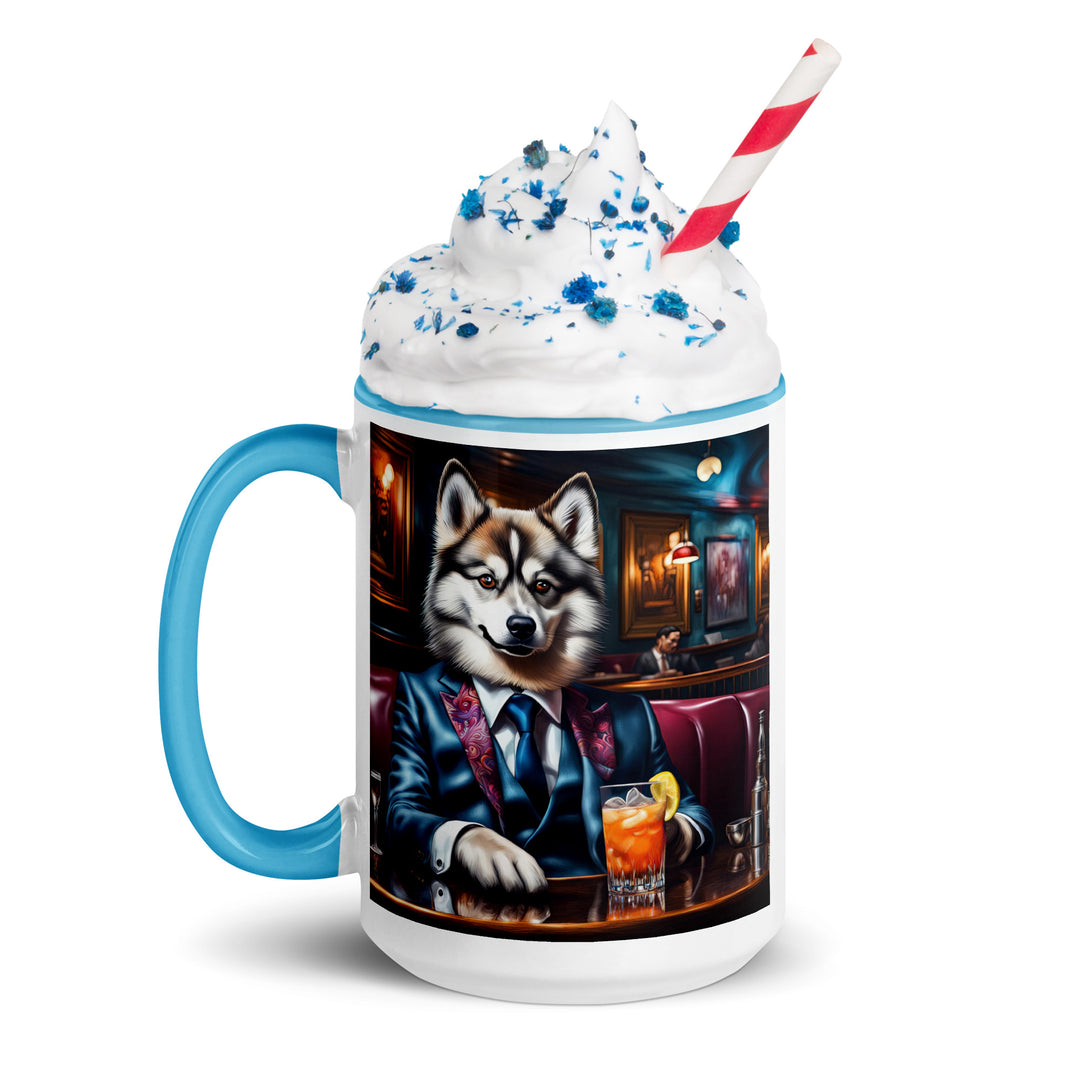 Pomsky General- Mug with Color Inside v11