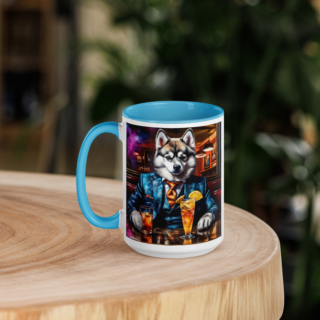 Pomsky General- Mug with Color Inside v13