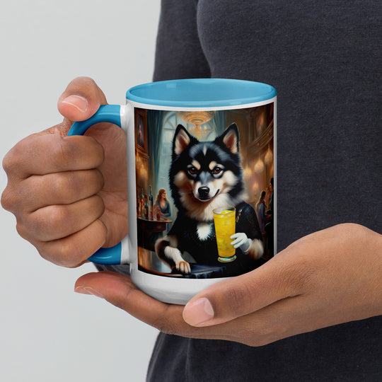 Pomsky General- Mug with Color Inside v14