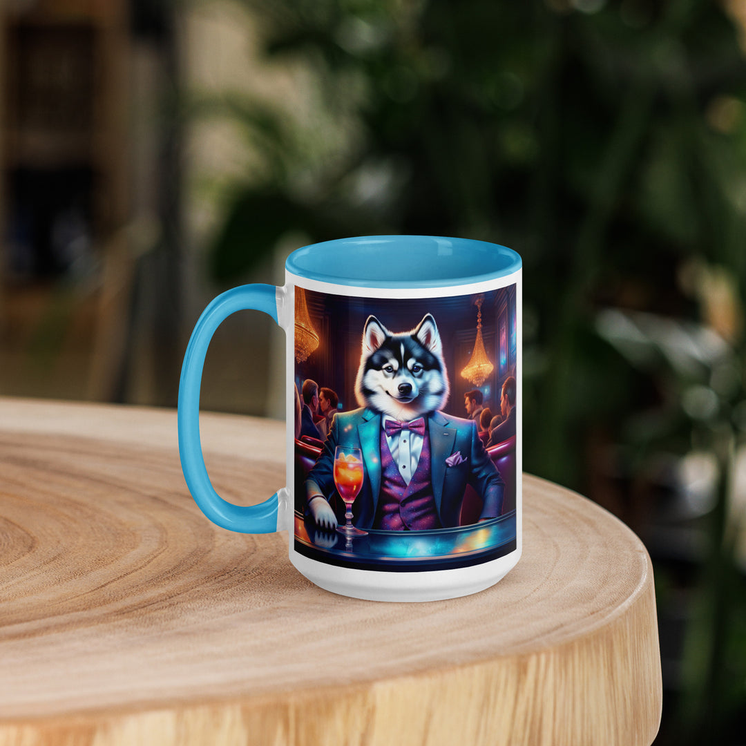 Pomsky General- Mug with Color Inside v12