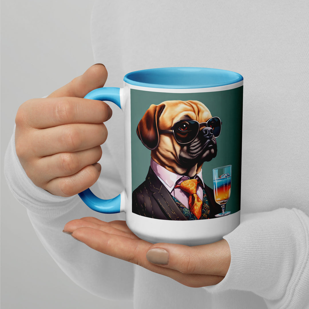 Puggle General- Mug with Color Inside