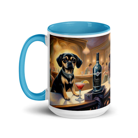 Puggle General- Mug with Color Inside v5