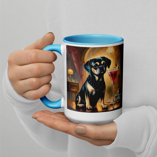 Puggle General- Mug with Color Inside v6