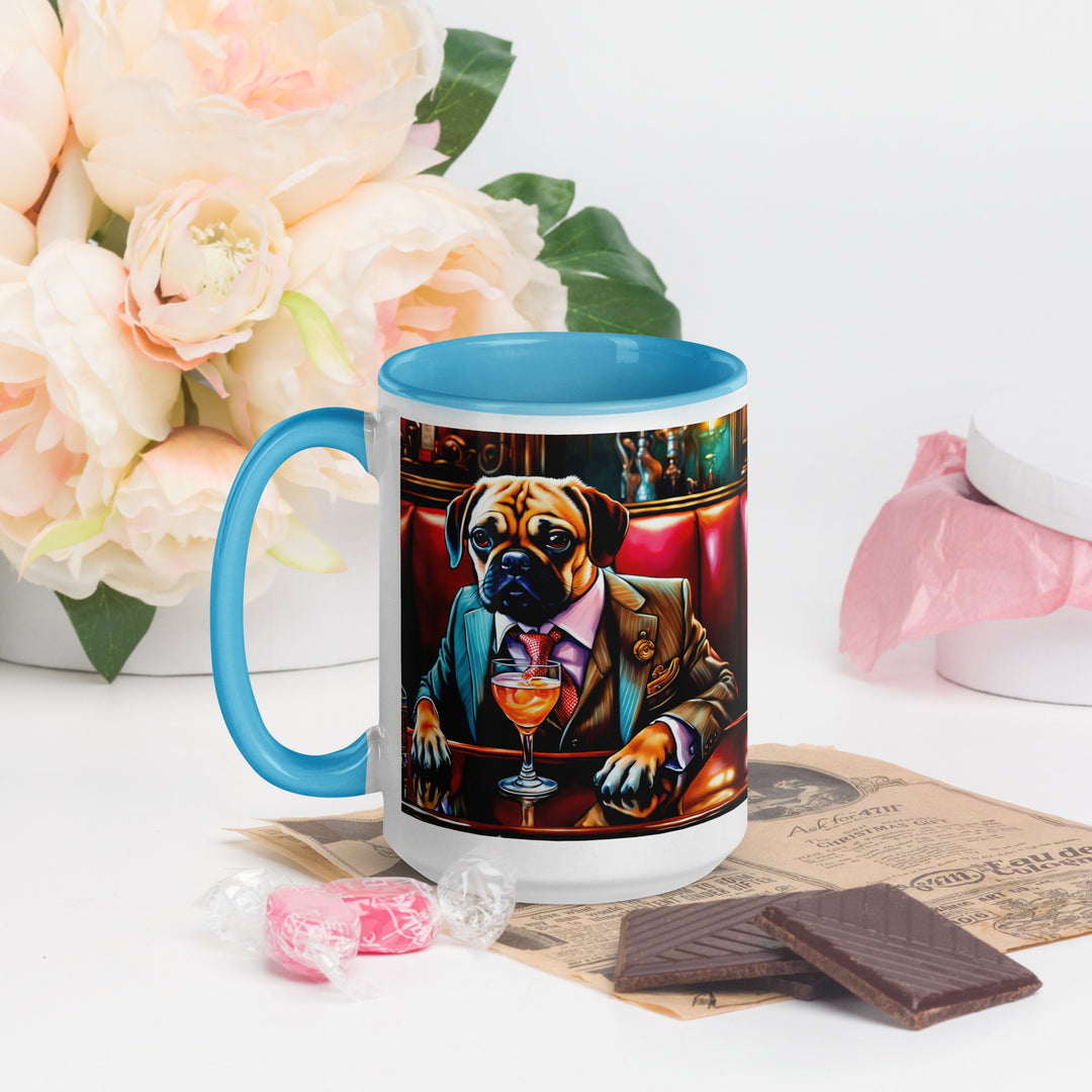 Puggle General- Mug with Color Inside v8