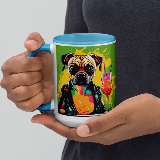 Puggle General- Mug with Color Inside v10