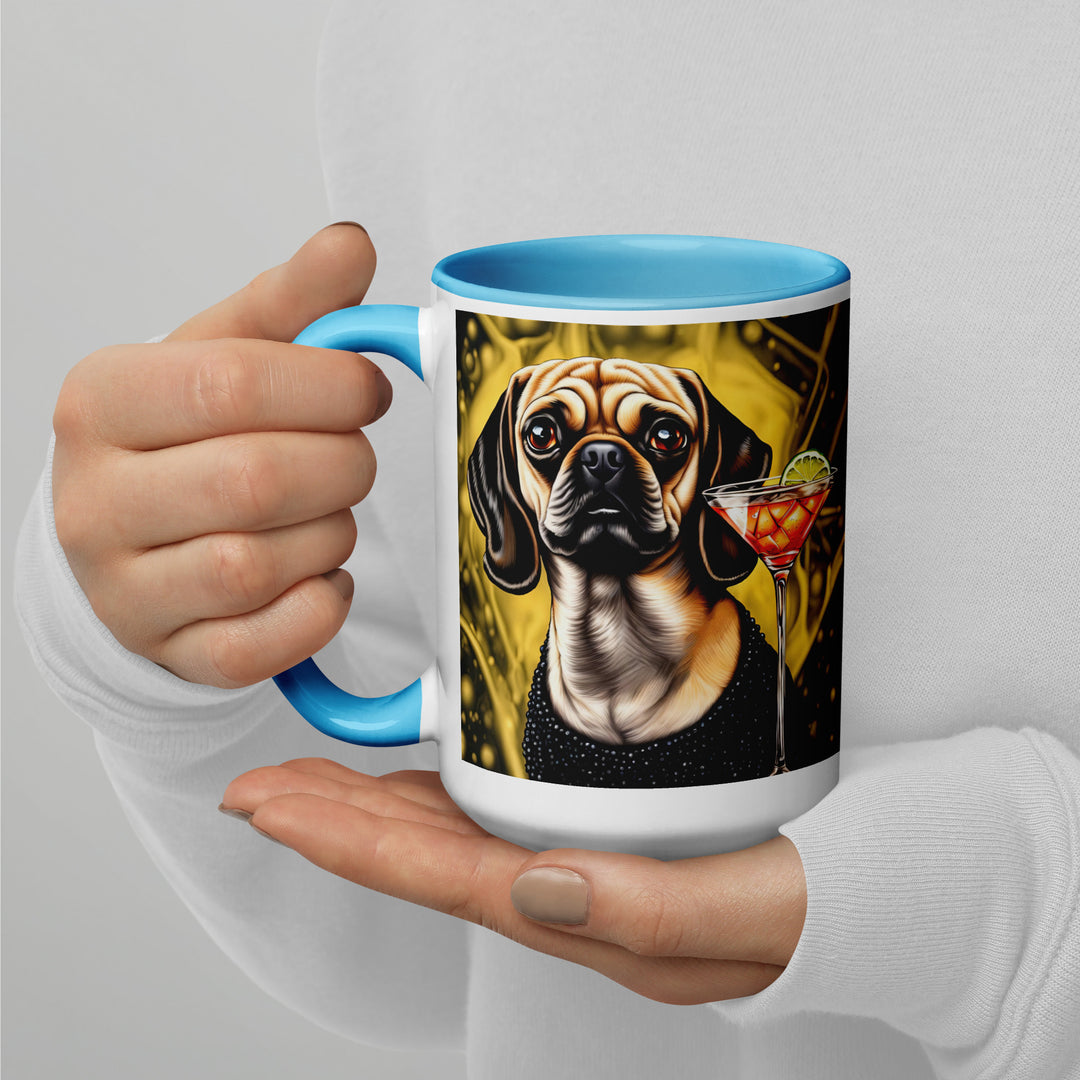 Puggle General- Mug with Color Inside v11