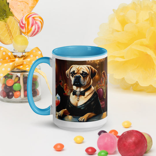 Puggle General- Mug with Color Inside v16