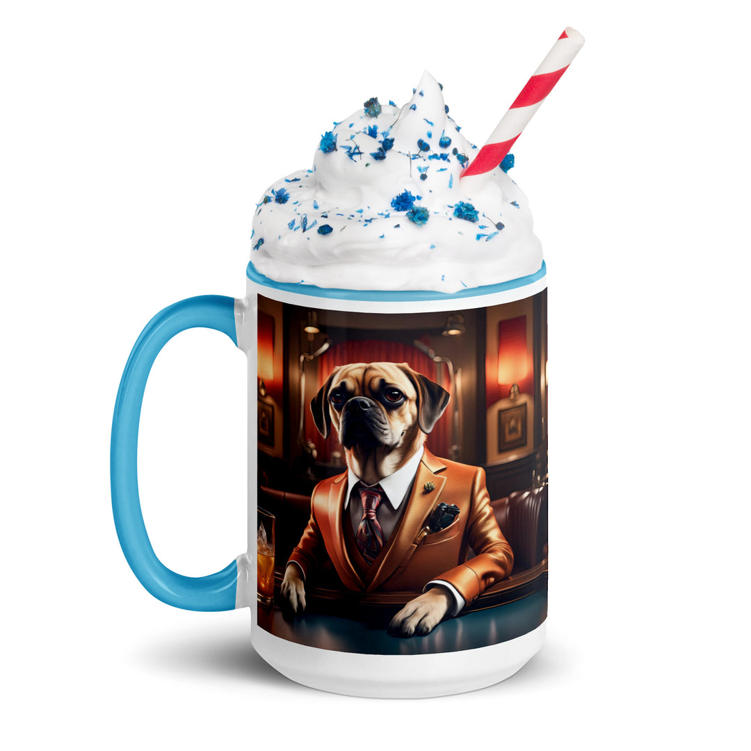 Puggle General- Mug with Color Inside v18