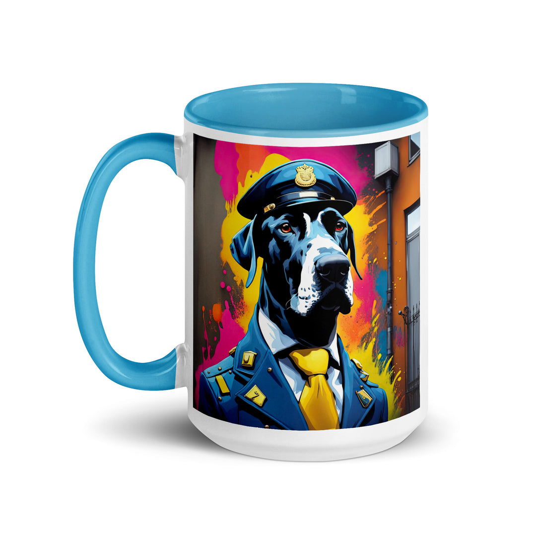 Great Dane- Mug with Color Inside v5