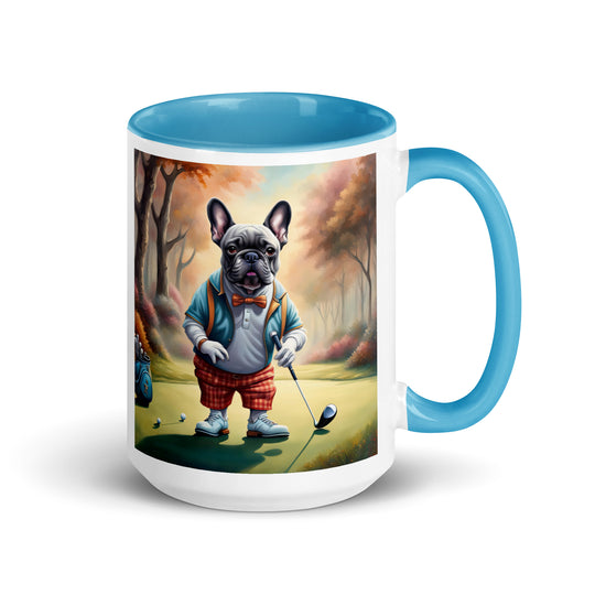 Mug with Color Inside-French Bulldog