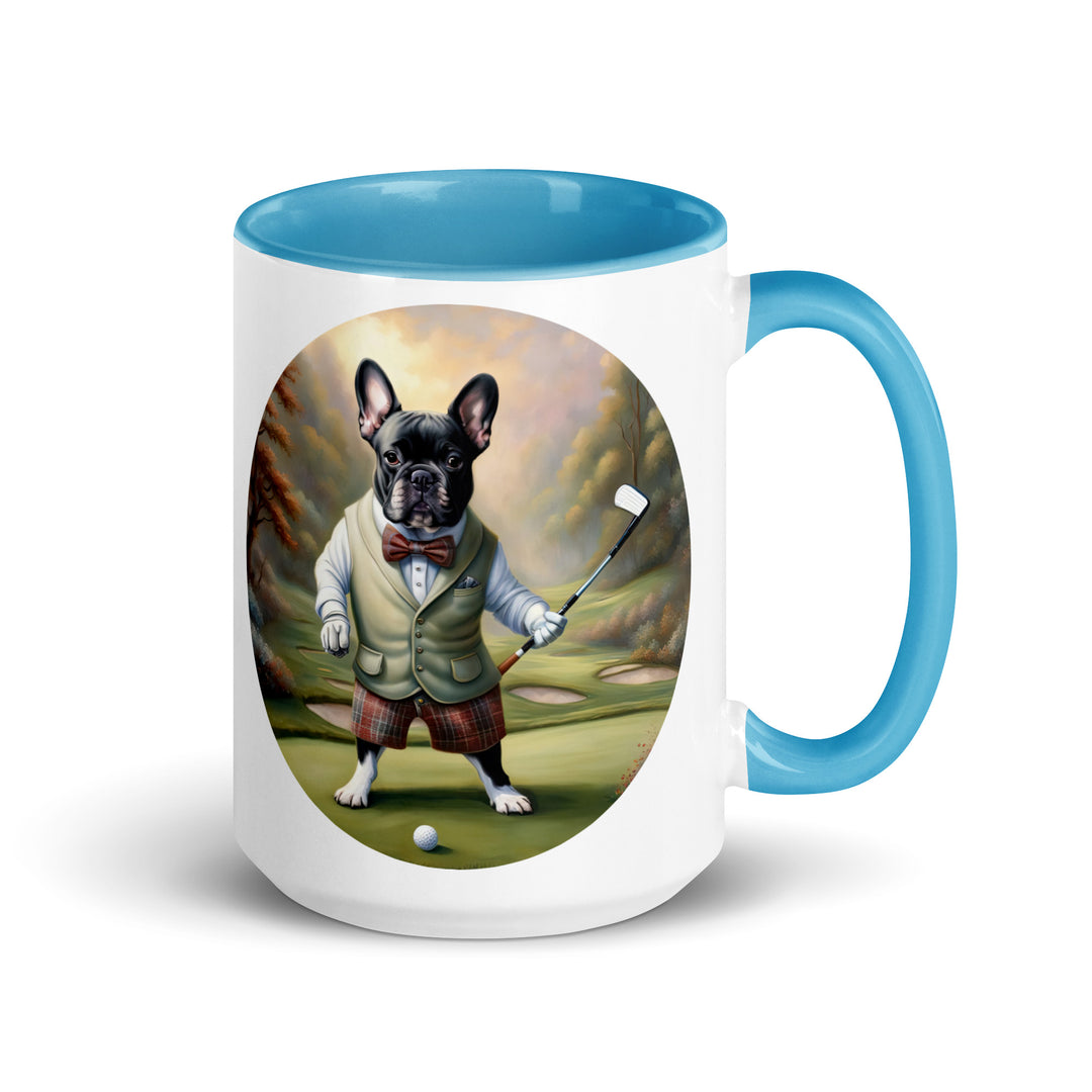 Mug with Color Inside-French Bulldog V3