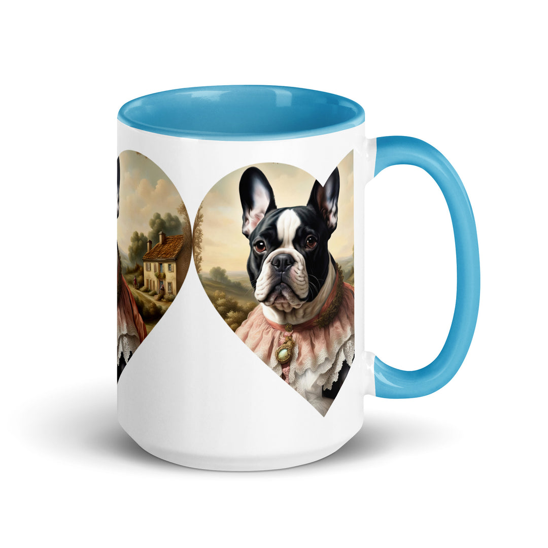 Mug with Color Inside-French Bulldog V6