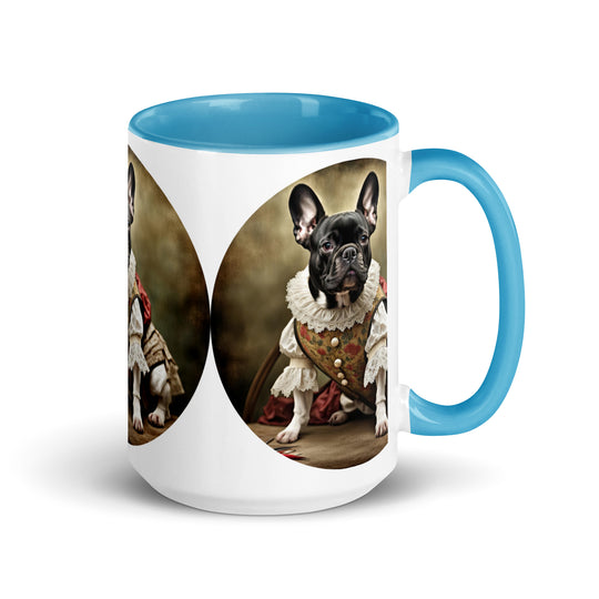 Mug with Color Inside-French Bulldog V8