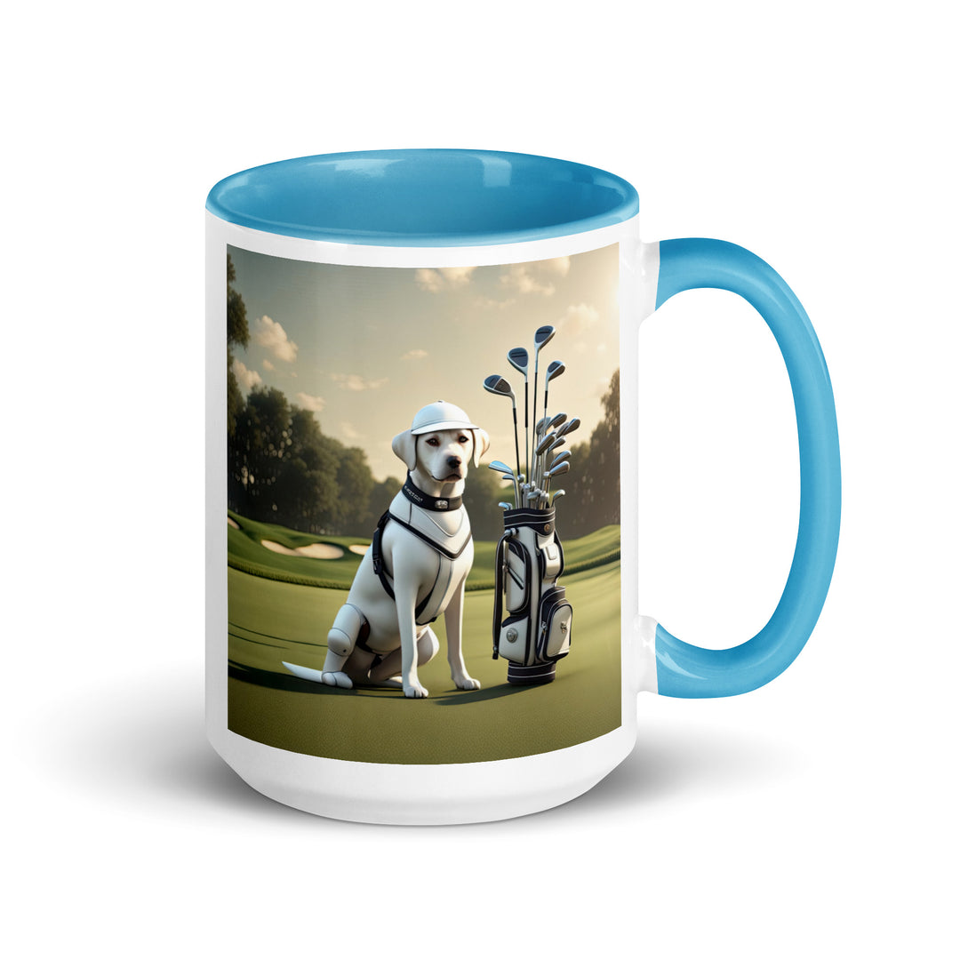 Mug with Color Inside-Labrador Retriever Golfer V5