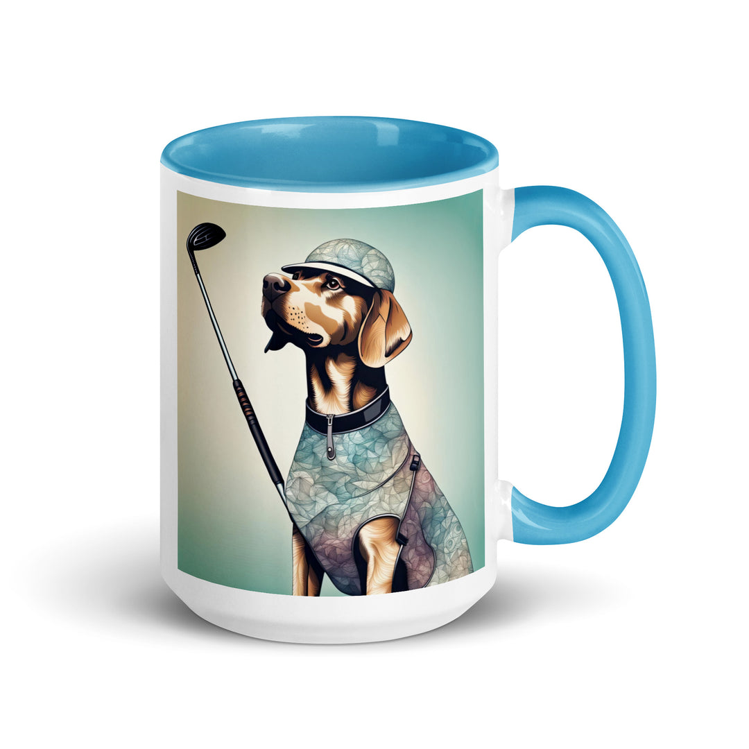 Mug with Color Inside-Labrador Retriever Golfer Labrador Retriever Golfer V18