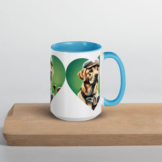 Mug with Color Inside-Labrador Retriever Golfer V26