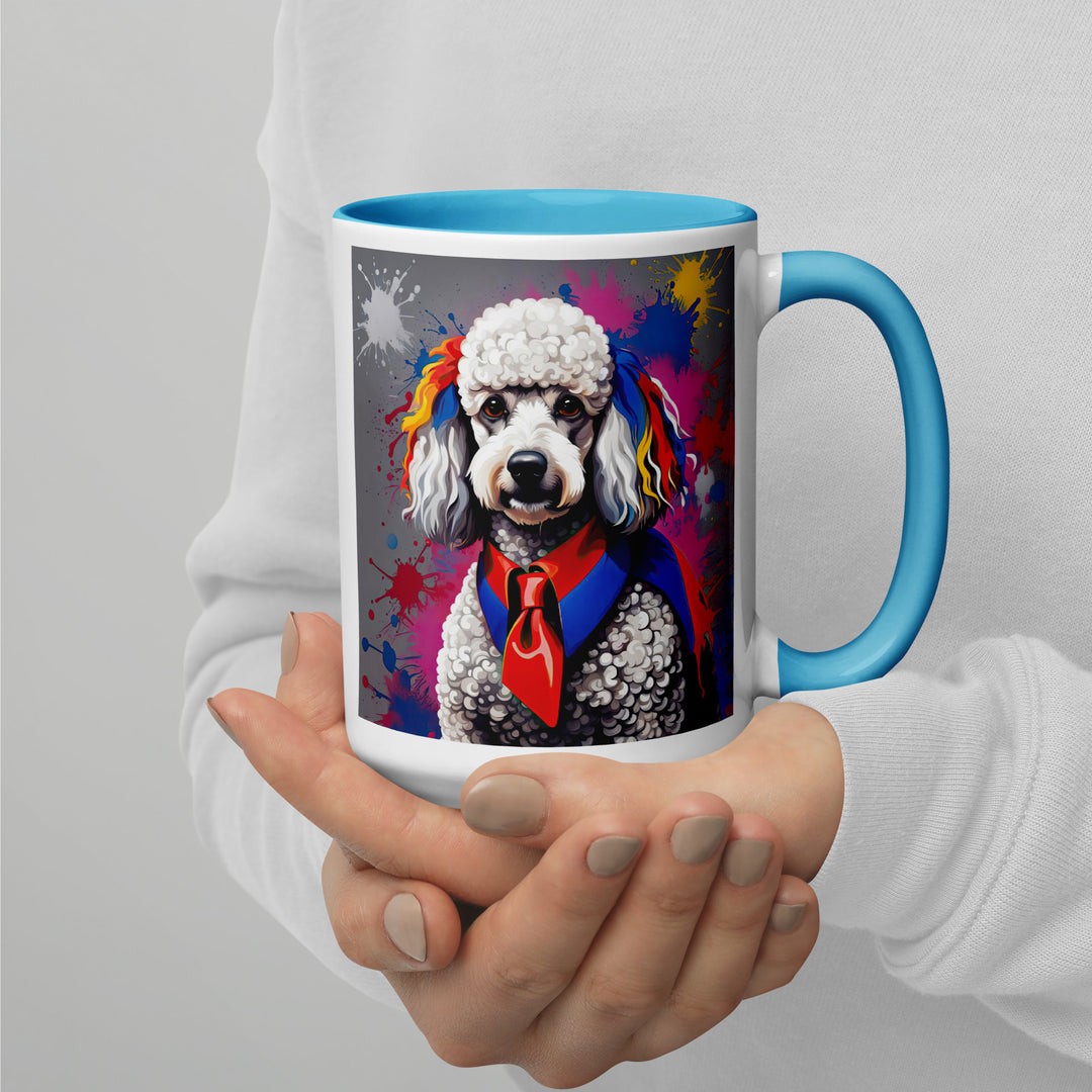 Poodle- Mug with Color Inside v4