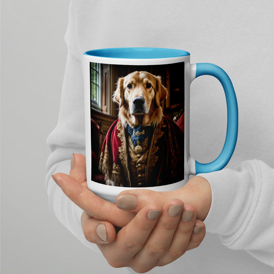 Golden Retriever- Mug with Color Inside V3