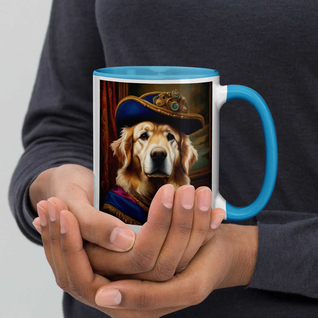 Golden Retriever- Mug with Color Inside V5