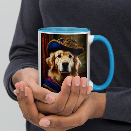 Golden Retriever- Mug with Color Inside V5