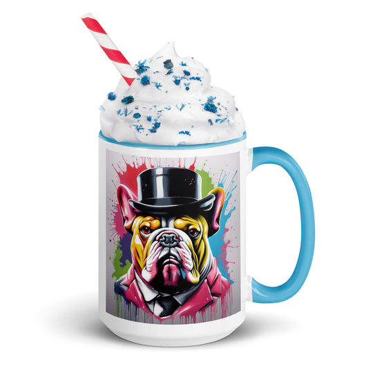 Bulldog- Mug with Color Inside v2