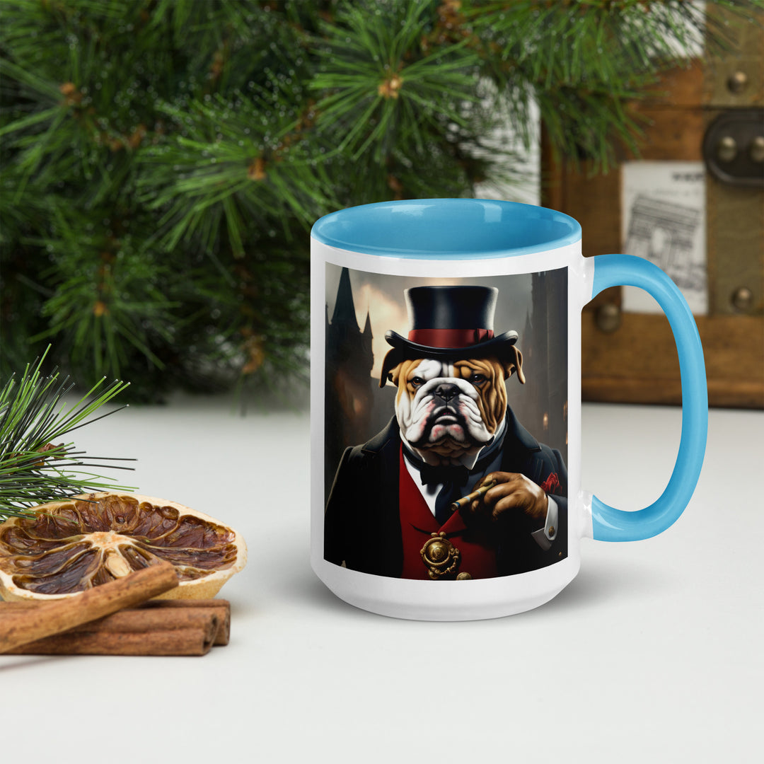 Bulldog- Mug with Color Inside v5