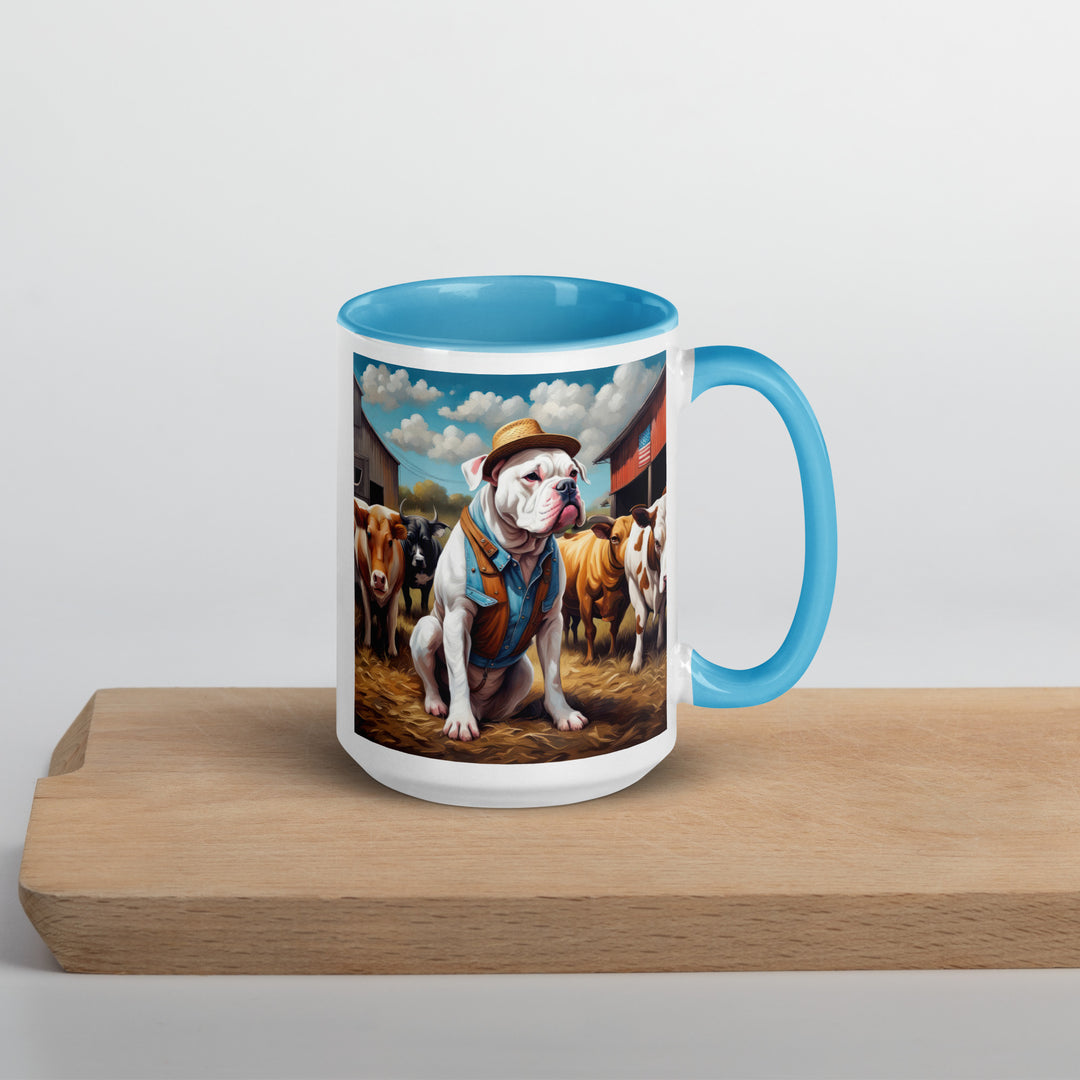 American Bulldog- Mug with Color Inside v2