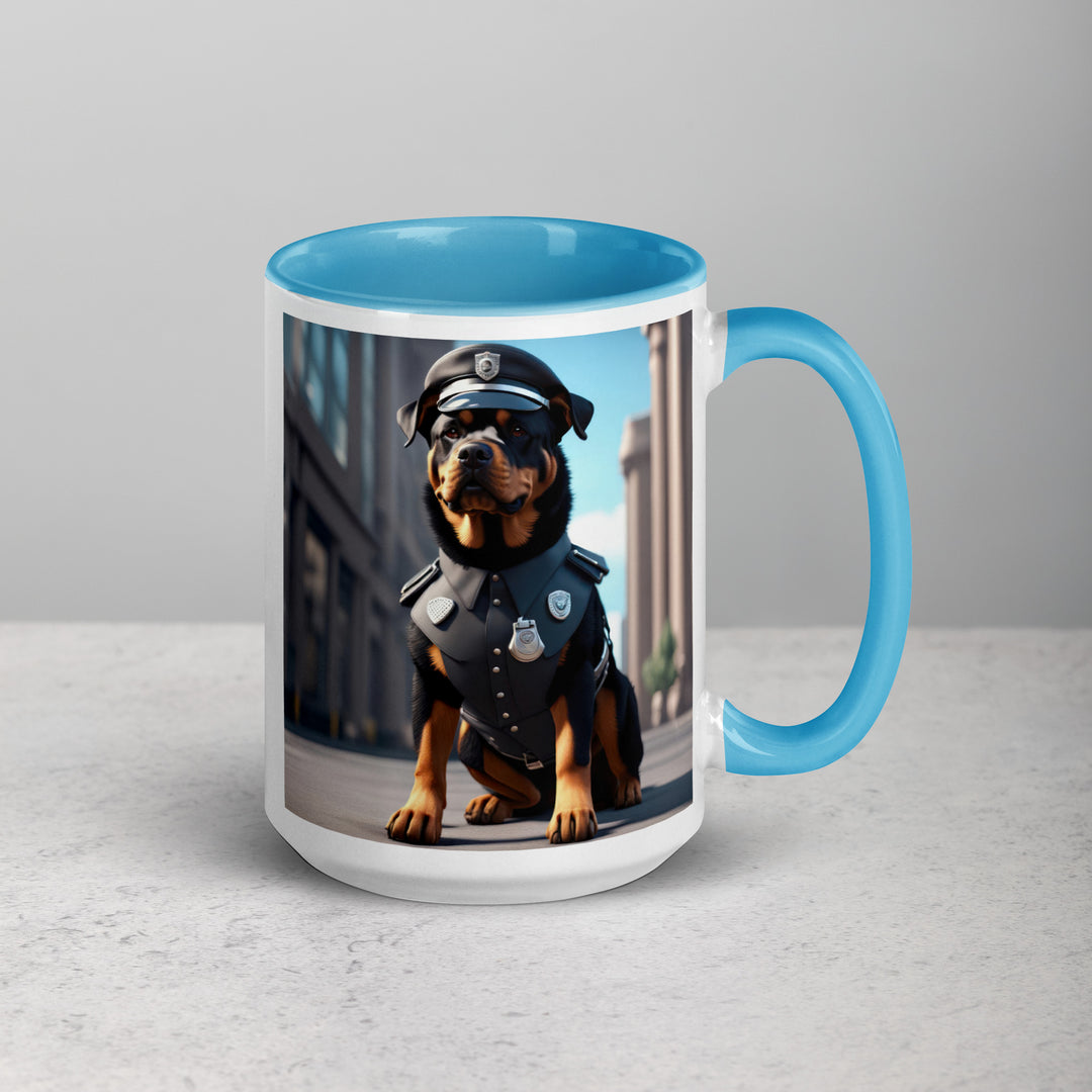 Rottweiler- Mug with Color Inside v3