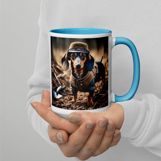 Dachshund- Mug with Color Inside