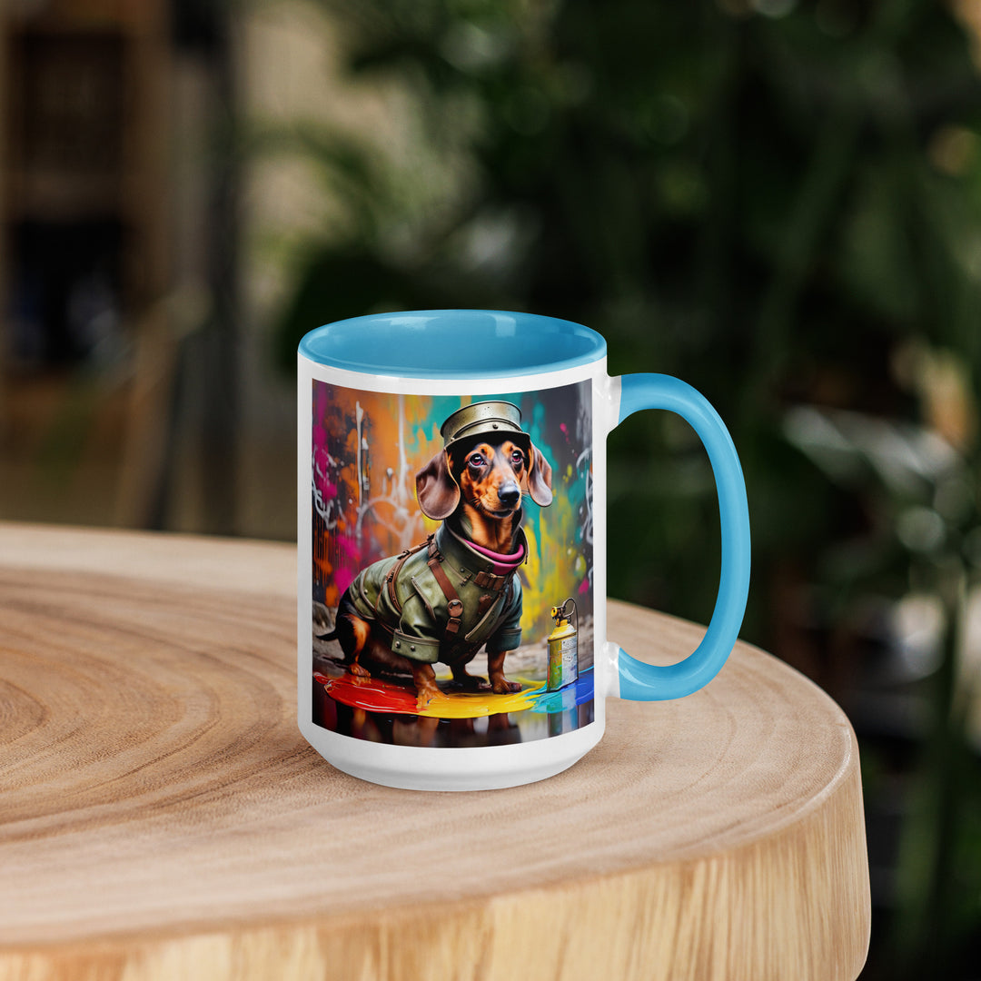 Dachshund- Mug with Color Inside v5