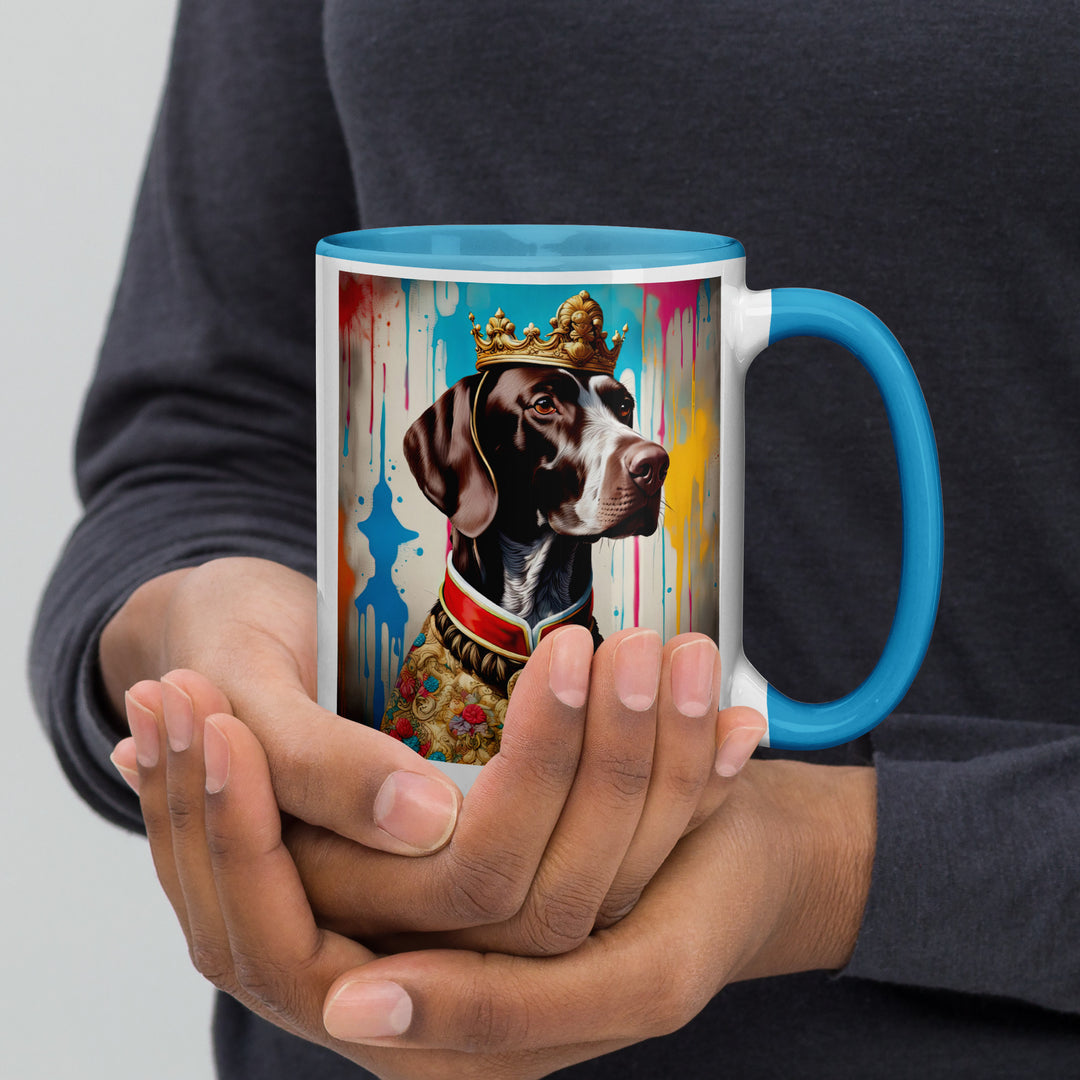 German Shorthaired Pointer- Mug with Color Inside