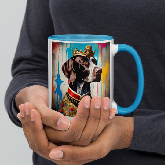 German Shorthaired Pointer- Mug with Color Inside
