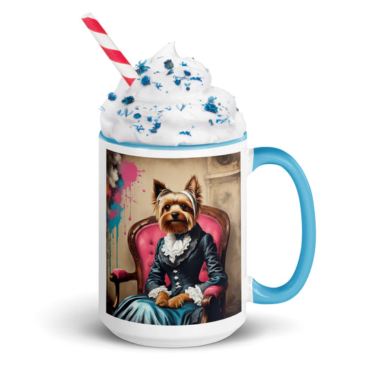 Yorkshire Terrier- Mug with Color Inside v3