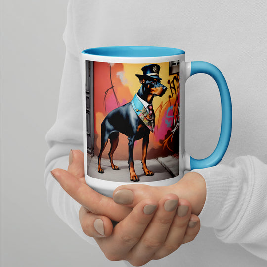 Doberman Pinscher- Mug with Color Inside