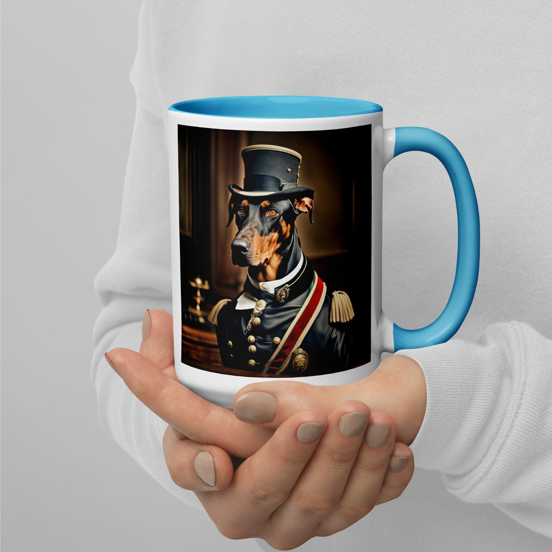 Doberman Pinscher- Mug with Color Inside v2