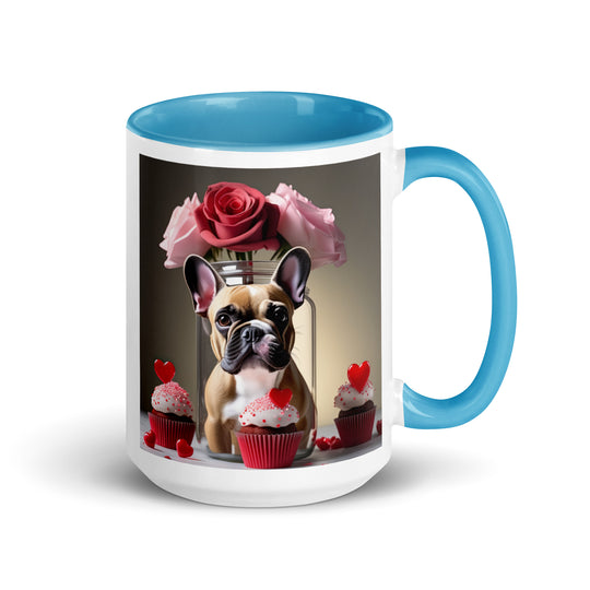 French Bulldog Romantic- Mug with Color Inside