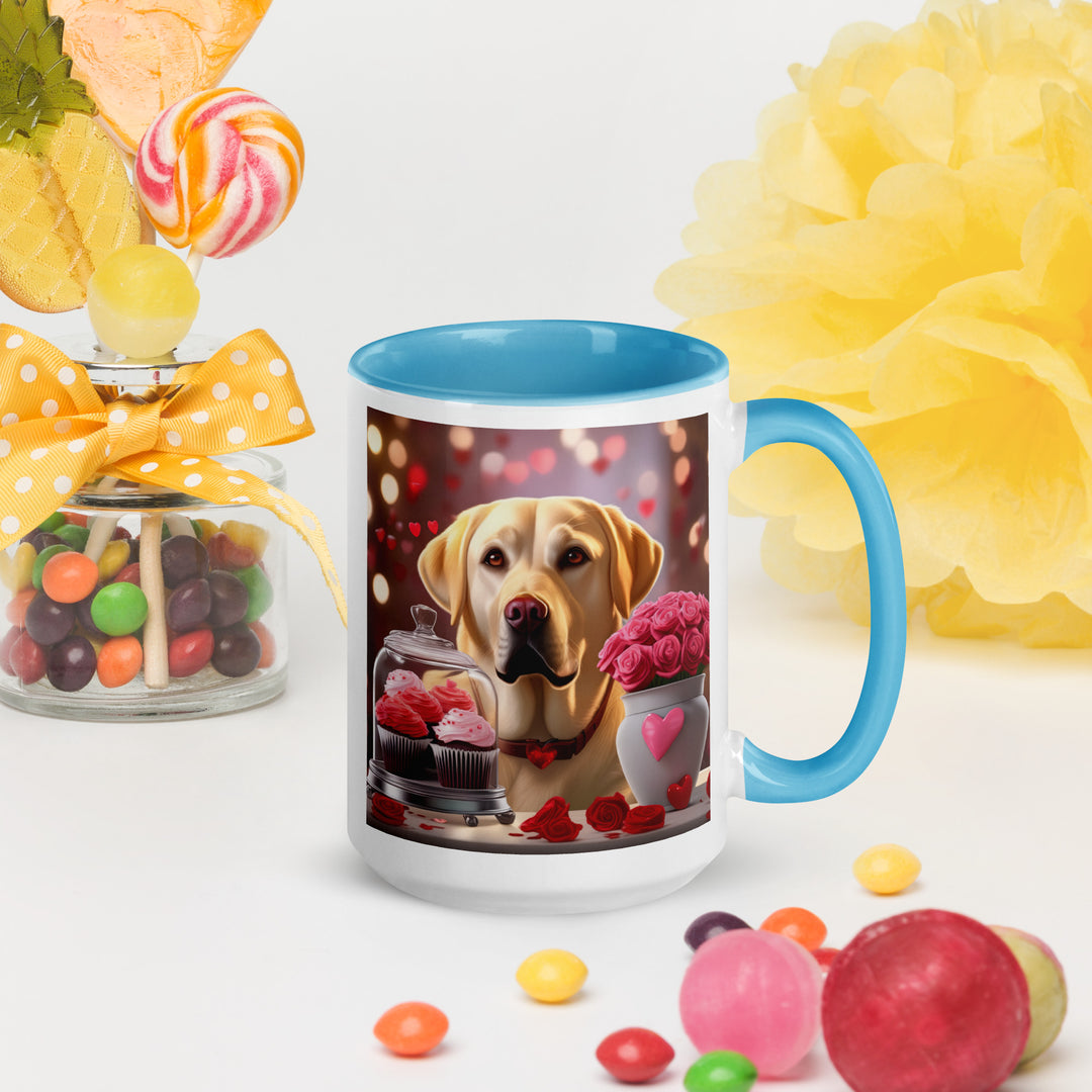 Labrador Retriever Romantic- Mug with Color Inside v2