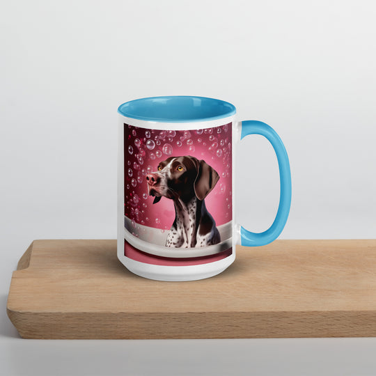 German Shorthaired Pointer Romantic- Mug with Color Inside v3