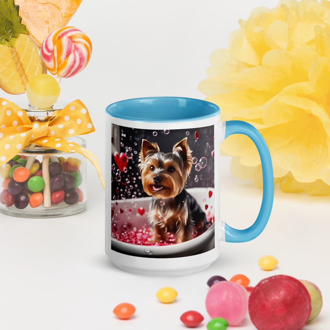 Yorkshire Terrier Romantic- Mug with Color Inside