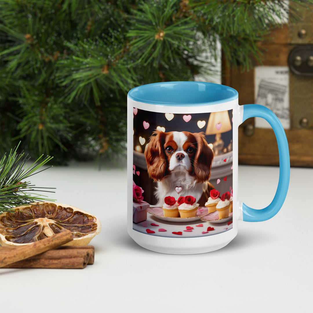 Cavalier King Charles Spaniel Romantic- Mug with Color Inside