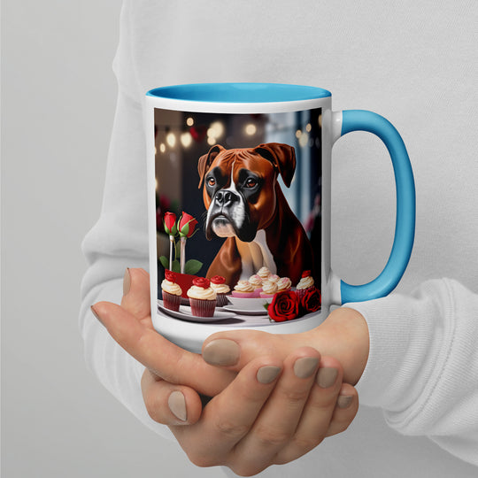 Boxer Romantic- Mug with Color Inside v3