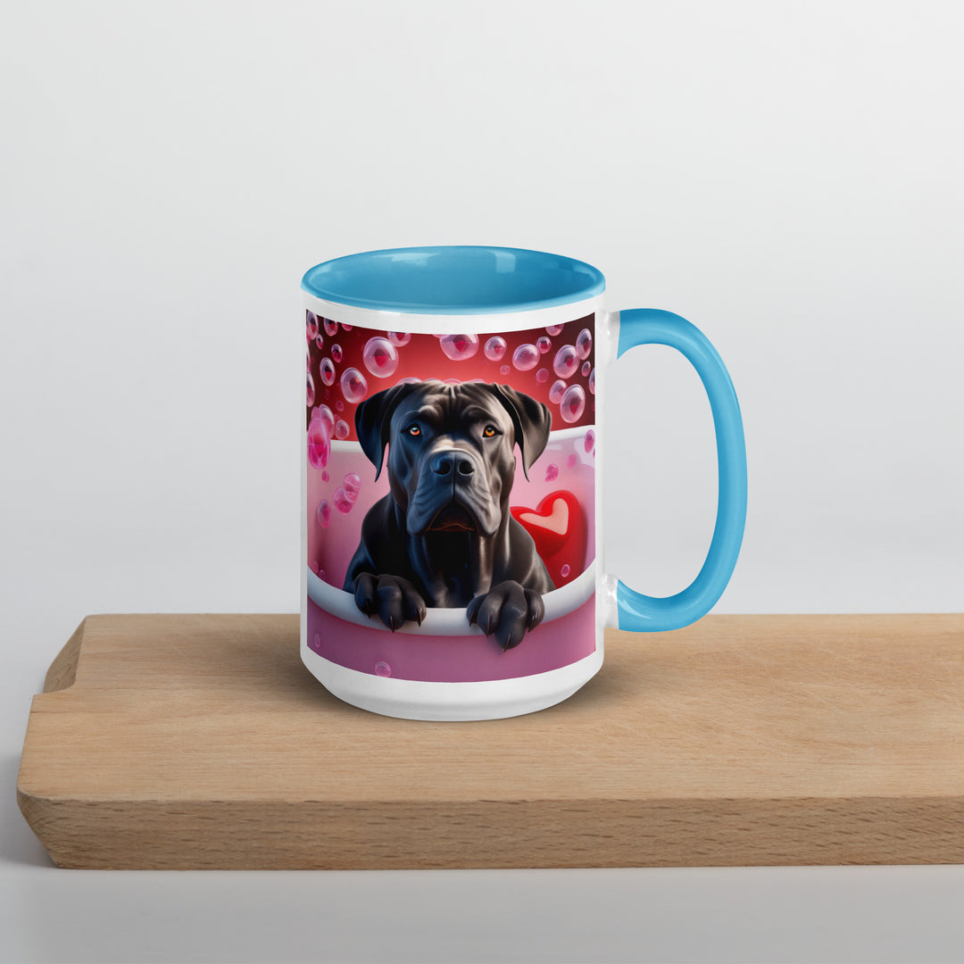 Cane Corso Romantic- Mug with Color Inside