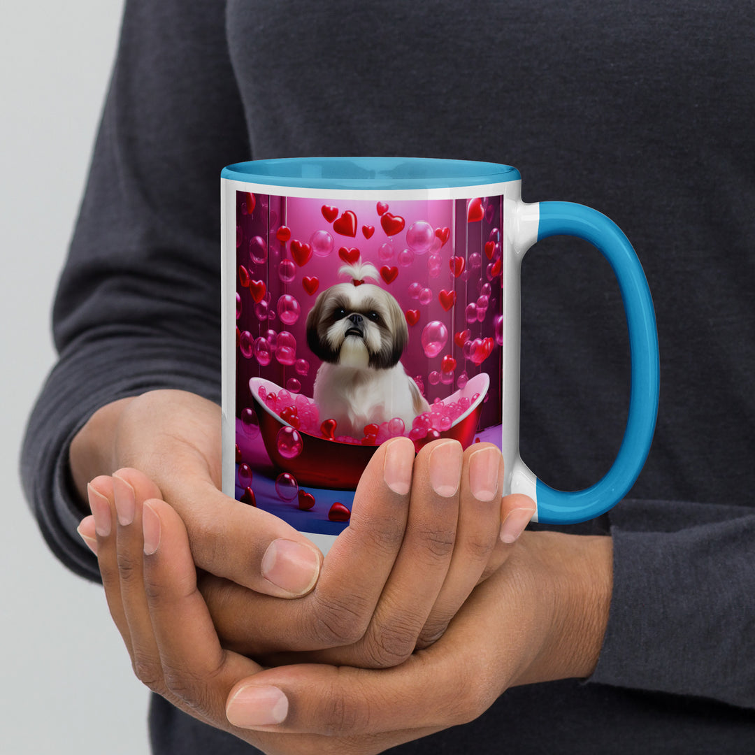 Shih Tzu Romantic- Mug with Color Inside v2