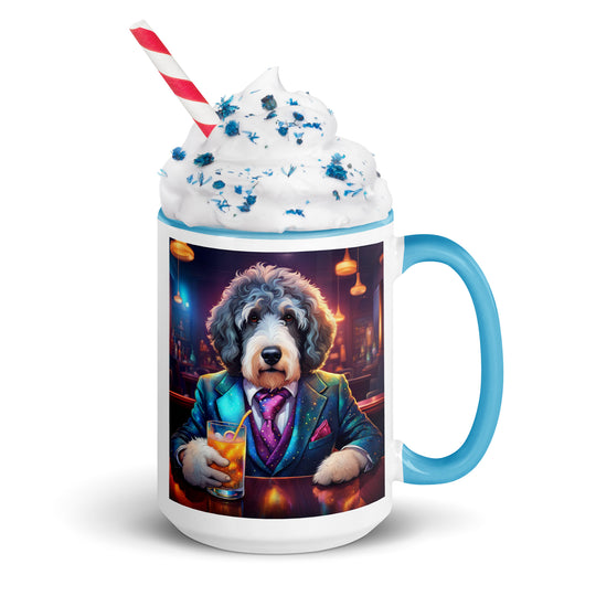 Bernedoodle General- Mug with Color Inside v8