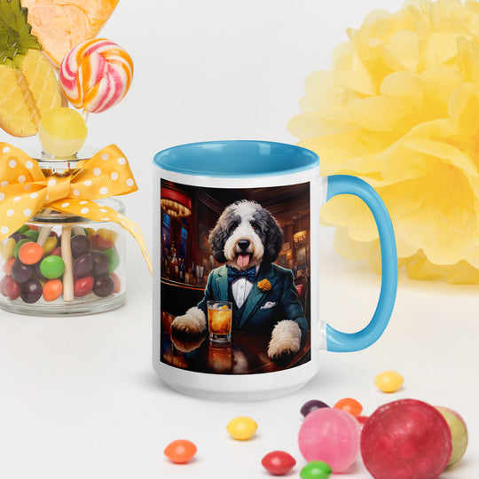 Bernedoodle General- Mug with Color Inside v9