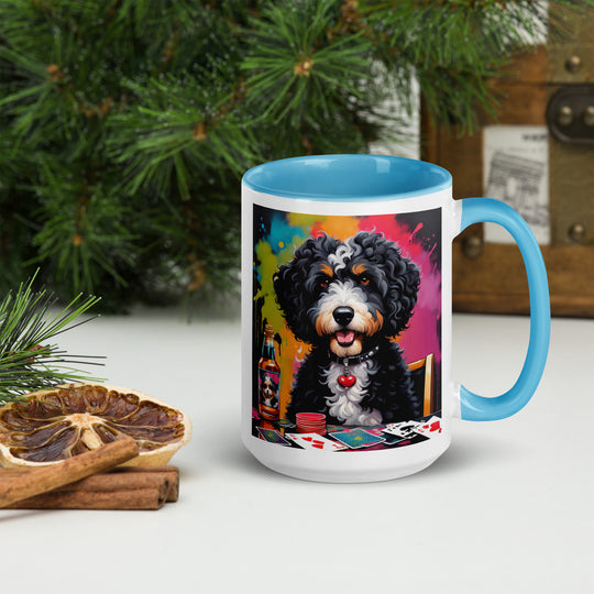 Bernedoodle General- Mug with Color Inside v10