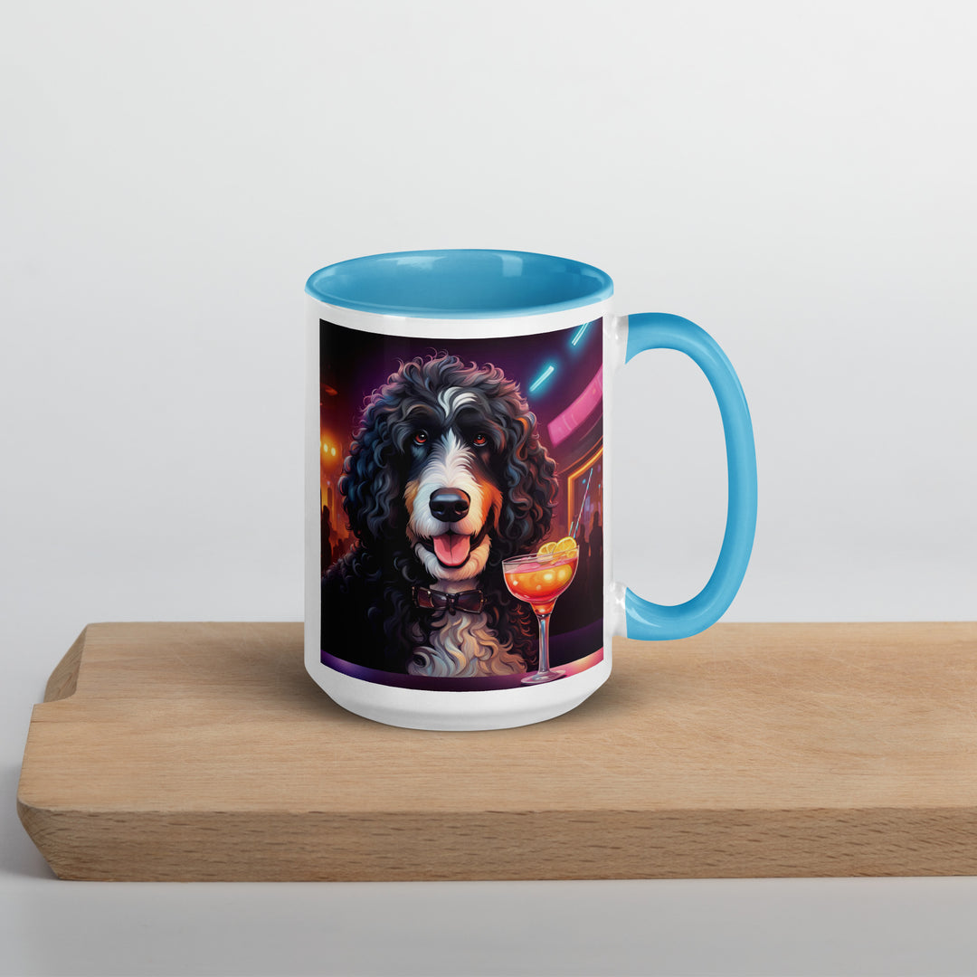 Bernedoodle General- Mug with Color Inside v12