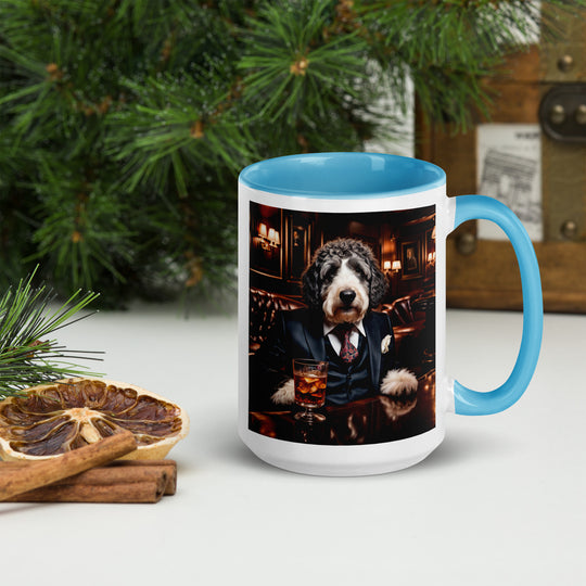 Bernedoodle General- Mug with Color Inside v13