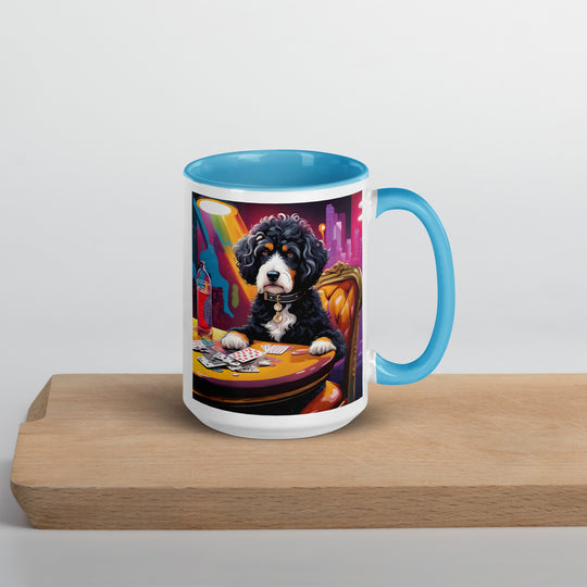 Bernedoodle General- Mug with Color Inside v14